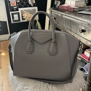Authentic Givenchy Antigona - Grey, Medium
